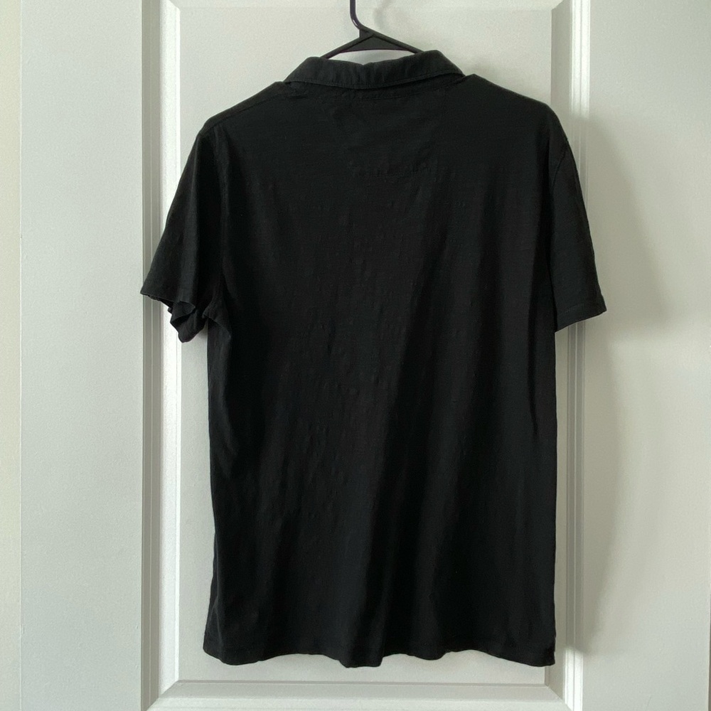 Calvin Klein Black cotton polo short sleeves Sz S - Picture 4 of 6